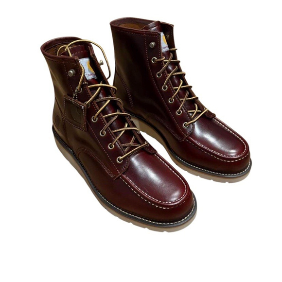 Carhartt Other - Carhartt 6” Moc Toe Wedge Boots In Redwood Size 12 New With Box Workwear